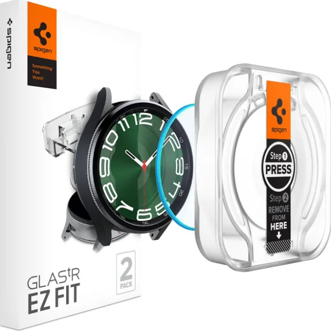 Szkło Hartowane Spigen Glas.tr ”ez-fit” 2-pack Galaxy Watch 6 Classic (47 mm) Clear