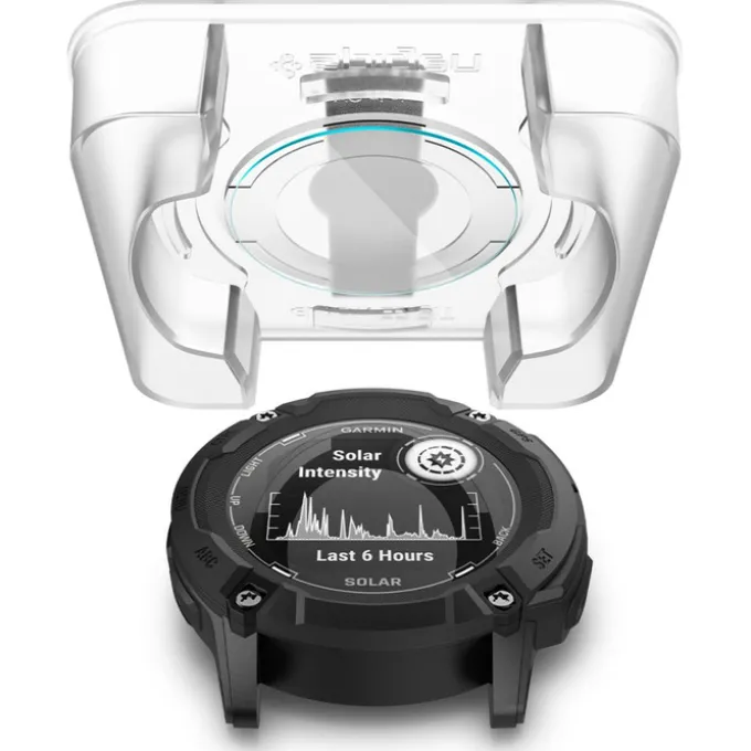 SZKŁO HARTOWANE SPIGEN GLAS.TR ”EZ FIT” 2-PACK GARMIN INSTINCT 2X SOLAR CLEAR