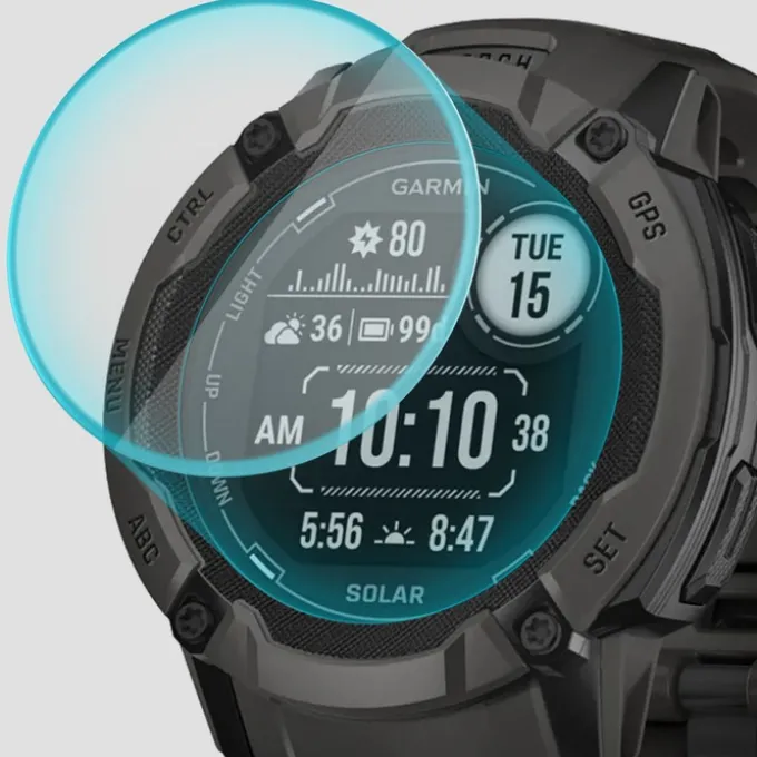 SZKŁO HARTOWANE SPIGEN GLAS.TR ”EZ FIT” 2-PACK GARMIN INSTINCT 2X SOLAR CLEAR