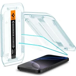 SZKŁO HARTOWANE SPIGEN GLAS.TR ”EZ FIT” 2-PACK IPHONE 16 PRO, 17, 17 PRO CLEAR