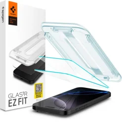 SZKŁO HARTOWANE SPIGEN GLAS.TR ”EZ FIT” 2-PACK IPHONE 16 PRO, 17, 17 PRO CLEAR