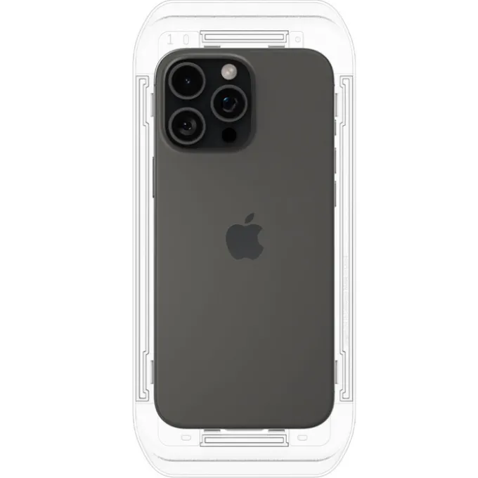 SZKŁO HARTOWANE SPIGEN GLAS.TR ”EZ FIT” 2-PACK IPHONE 16 PRO, 17, 17 PRO CLEAR