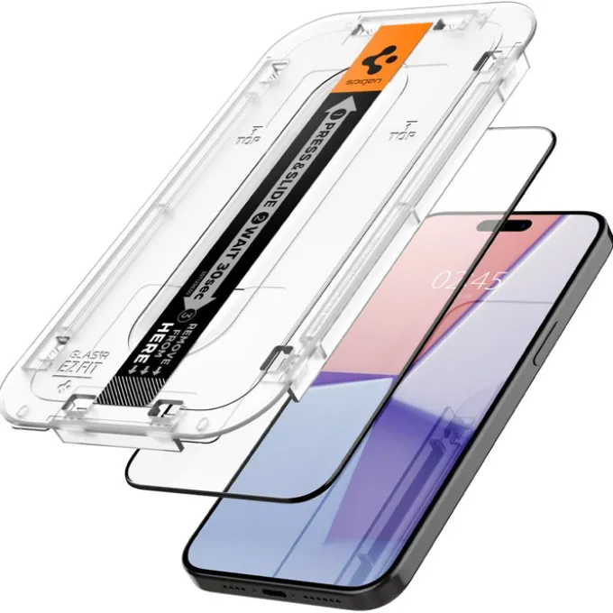 Szkło Hartowane Spigen Glas.tr ”ez Fit” Fc iPhone 15 Pro Black