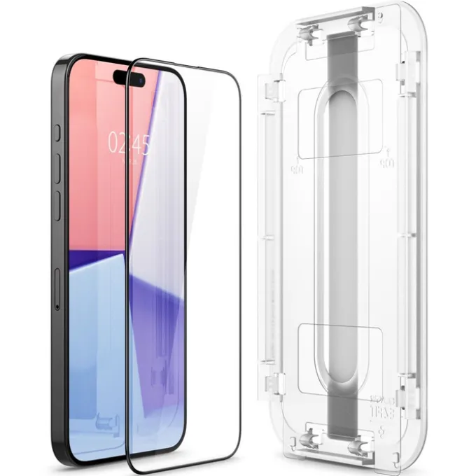 Szkło Hartowane Spigen Glas.tr ”ez Fit” Fc iPhone 15 Pro Black
