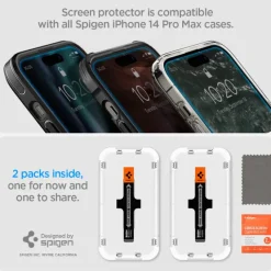Szkło Hartowane Spigen Glas.tr ”ez Fit” 2-pack iPhone 14 Pro Max Clear