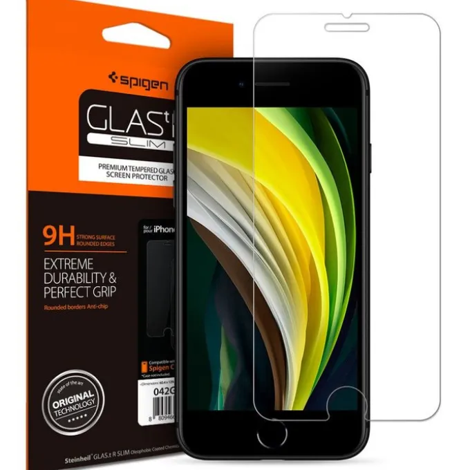 Szkło Hartowane SPIGEN Glas.Tr Slim iPhone SE 2022 2020 7 8
