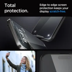 Szkło Hartowane Spigen Glas.tr ”ez Fit” Fc 2-pack iPhone 15 Pro Black