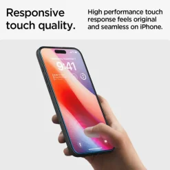 Szkło Hartowane Spigen Glas.tr ”ez Fit” iPhone 15 Clear