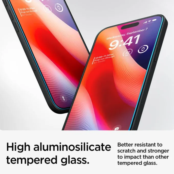 Szkło Hartowane Spigen Glas.tr ”ez Fit” 2-pack iPhone 16 / 15 Clear