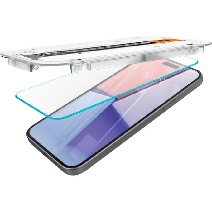 Szkło Hartowane Spigen Glas.tr ”ez Fit” 2-pack iPhone 16 / 15 Clear
