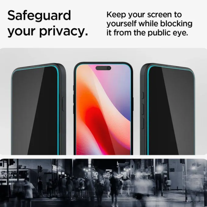 Szkło Hartowane Spigen Glas.tr ”ez Fit” 2-pack iPhone 15 /16 Privacy