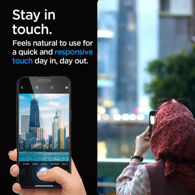 Szkło Hartowane Spigen Glas.tr ”ez Fit” Fc 2-pack iPhone 15 Pro Max Black