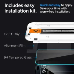 Szkło Hartowane Spigen Glas.tr ”ez Fit” iPhone 15 Plus Privacy