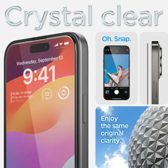 Szkło Hartowane Spigen Glas.tr ”ez Fit” Fc 2-pack iPhone 15 Plus Black