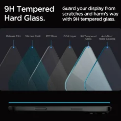 SZKŁO HARTOWANE SPIGEN GLAS.TR ”EZ FIT” IPHONE 16 PRO CLEAR