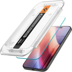 SZKŁO HARTOWANE SPIGEN GLAS.TR ”EZ FIT” IPHONE 16 PRO CLEAR