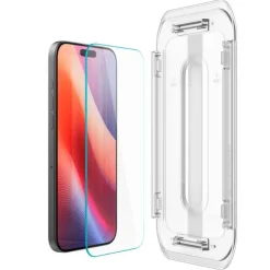 SZKŁO HARTOWANE SPIGEN GLAS.TR ”EZ FIT” IPHONE 16 PRO CLEAR