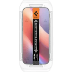 SZKŁO HARTOWANE SPIGEN GLAS.TR ”EZ FIT” IPHONE 16 PRO CLEAR