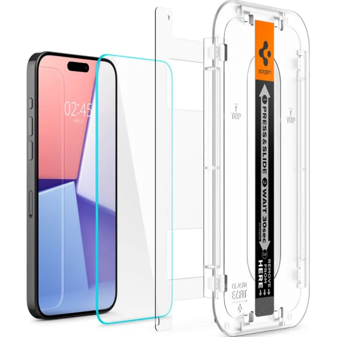 Szkło Hartowane Spigen Glas.tr ”ez Fit” iPhone 15 Pro Clear