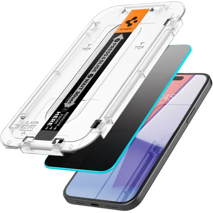 Szkło Hartowane Spigen Glas.tr ”ez Fit” 2-pack iPhone 15 Pro Max Privacy