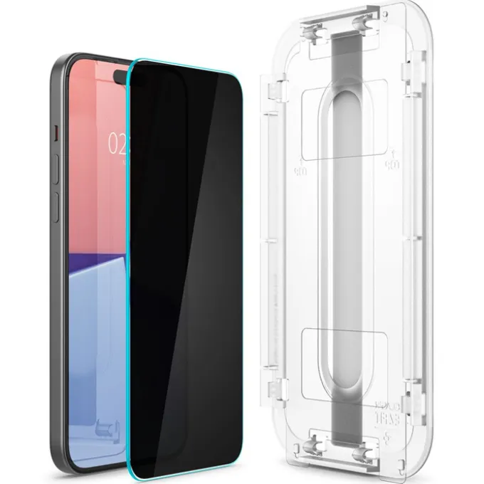 Szkło Hartowane Spigen Glas.tr ”ez Fit” 2-pack iPhone 15 Pro Max Privacy