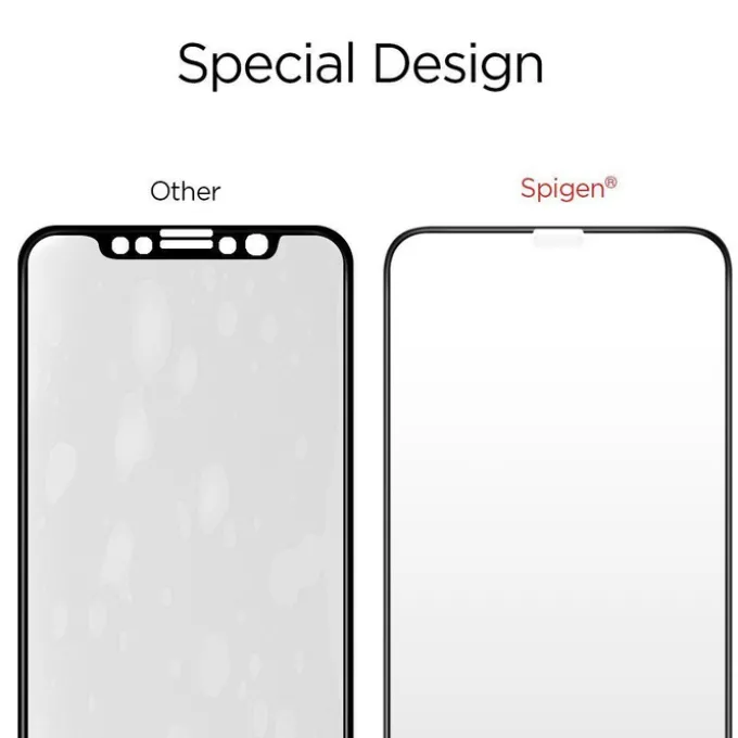 Szkło Hartowane SPIGEN GLAS.TR Slim HD Apple iPhone 11 Pro X XS Full Cover FC