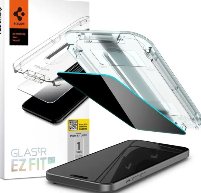 Szkło Hartowane Spigen Glas.tr ”ez Fit” iPhone 15 Pro Privacy
