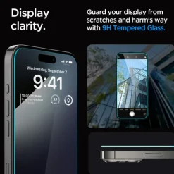 Szkło Hartowane Spigen Glas.tr ”ez Fit” iPhone 15 Pro Max Clear