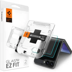 SZKŁO HARTOWANE SPIGEN GLAS.TR ”EZ FIT” 2-PACK GALAXY Z FLIP 6 / 7 FE CLEAR