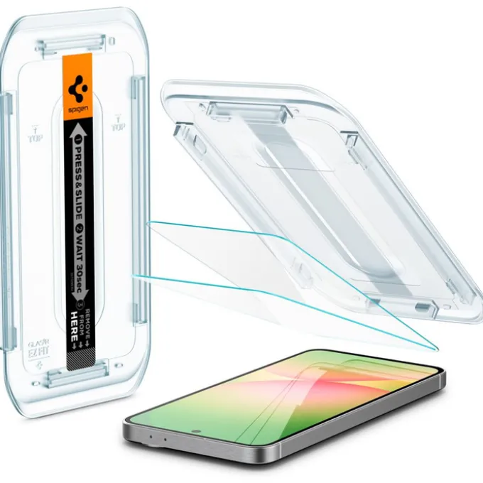 SZKŁO HARTOWANE SPIGEN GLAS.TR ”EZ FIT” 2-PACK GALAXY A56 / S24 FE CLEAR