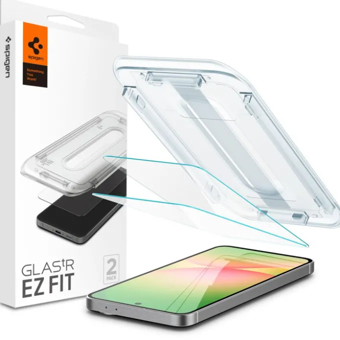 SZKŁO HARTOWANE SPIGEN GLAS.TR ”EZ FIT” 2-PACK GALAXY A56 / S24 FE CLEAR
