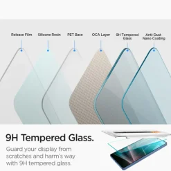 SZKŁO HARTOWANE SPIGEN GLAS.TR ”EZ FIT” HD 2-PACK GALAXY S25 ULTRA CLEAR