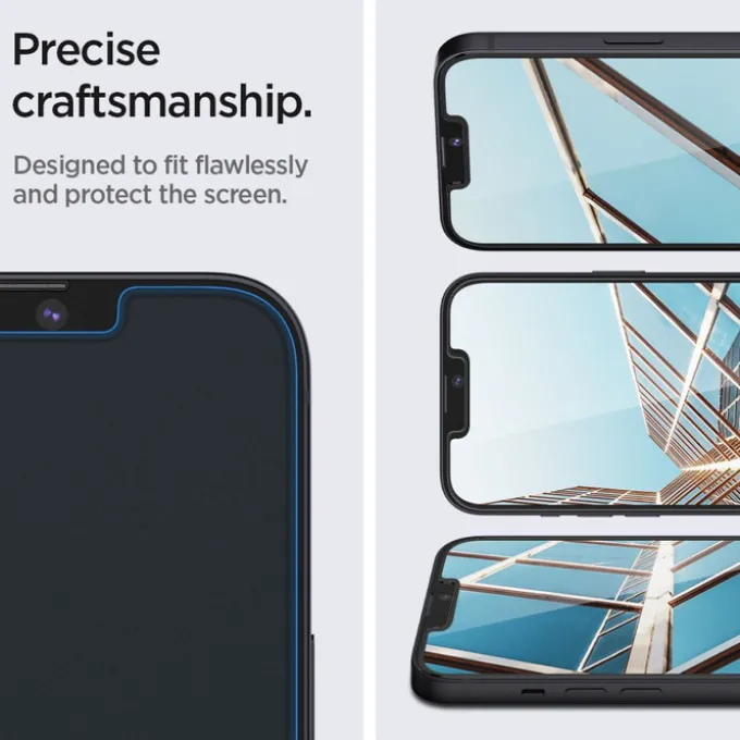 Szkło Hartowane SPIGEN iPhone 17E / 16E / 14 / 13 Pro / 13 Glas.Tr ”ez Fit” 2-Pack