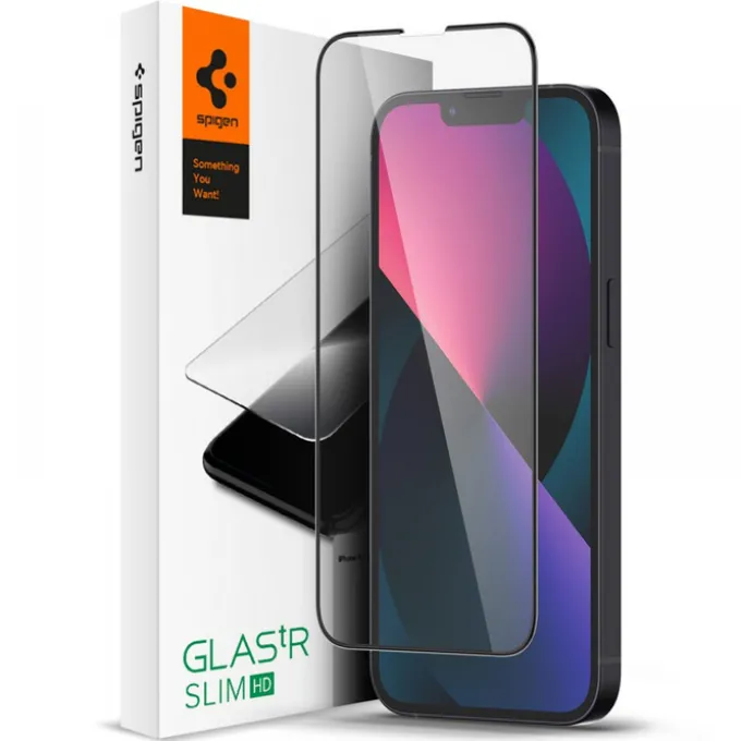 Szkło Hartowane SPIGEN iPhone 13 Mini Glass Fc Black