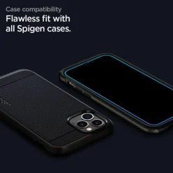 Szkło Hartowane SPIGEN iPhone 12 Pro Max Glass Fc Black Czarne