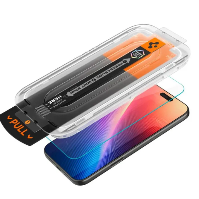 SZKŁO HARTOWANE SPIGEN IPHONE 16 PRO MAX / 17 PRO MAX GLAS.TR ”EZ FIT PRO” CLEAR