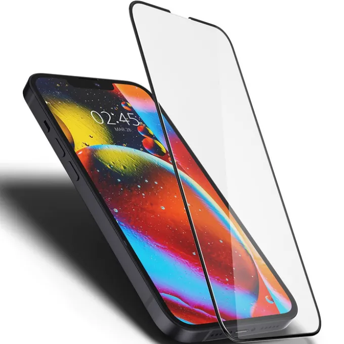 Szkło Hartowane SPIGEN iPhone 17E / 16E / 14 / 13 Pro / 13 Glass Fc Full Cover Black
