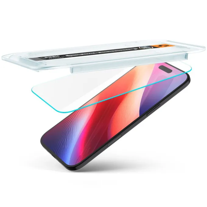 SZKŁO HARTOWANE SPIGEN IPHONE 17 AIR GLAS.TR ”EZ FIT” 2-PACK CLEAR
