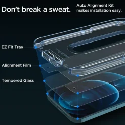 Szkło Hartowane SPIGEN iPhone 12 Pro Max Glas.tr ”ez Fit” 2-pack