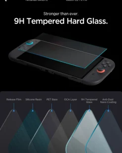 SZKŁO HARTOWANE SPIGEN NINTENDO SWITCH 2 GLAS TR EZ FIT PRO 2-PACK