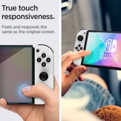 Szkło Hartowane SPIGEN Nintendo Switch Oled Glas.Tr ”ez Fit” 2-Pack