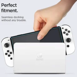 Szkło Hartowane SPIGEN Nintendo Switch Oled Glas.Tr ”ez Fit” 2-Pack