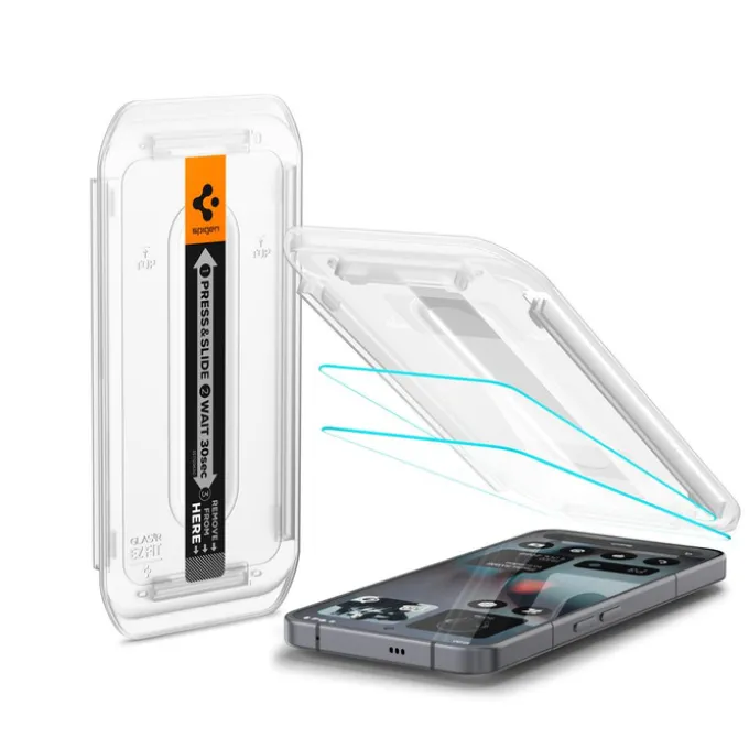 SZKŁO HARTOWANE SPIGEN NOTHING PHONE 3 GLAS.TR ”EZ FIT” 2-PACK CLEAR
