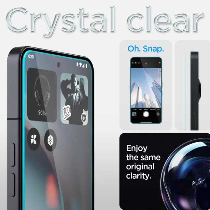 SZKŁO HARTOWANE SPIGEN NOTHING PHONE 3 GLAS.TR ”EZ FIT” 2-PACK CLEAR