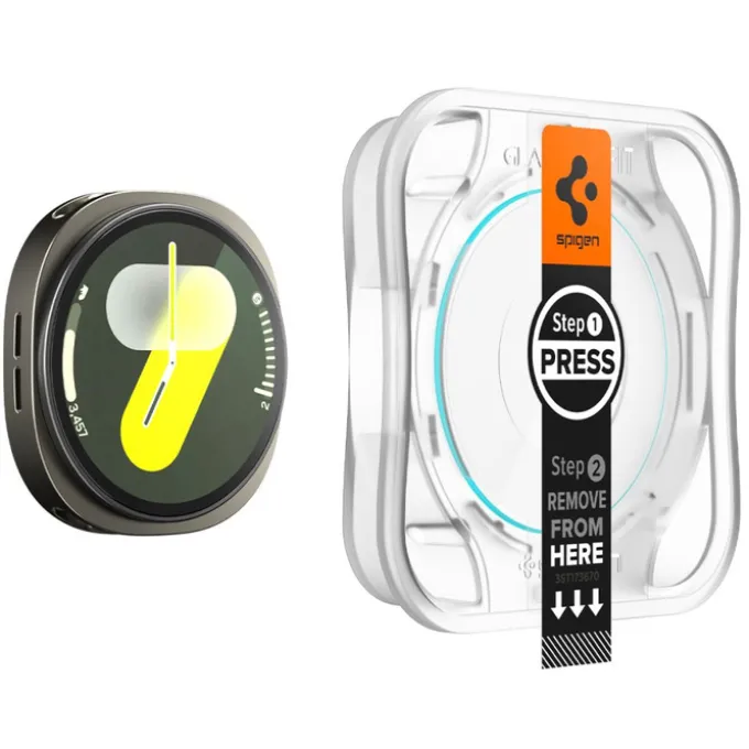 SZKŁO HARTOWANE SPIGEN SAMSUNG GALAXY WATCH 8 40 MM GLAS.TR ”EZ-FIT” 2-PACK CLEAR