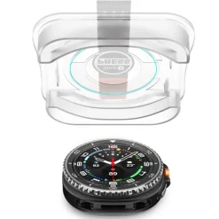 SZKŁO HARTOWANE SPIGEN SAMSUNG GALAXY WATCH 8 CLASSIC 46 MM GLAS.TR ”EZ-FIT” 2-PACK CLEAR