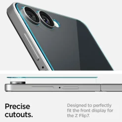 SZKŁO HARTOWANE SPIGEN SAMSUNG GALAXY Z FLIP 7 GLAS.TR ”EZ FIT” HD 2-PACK CLEAR