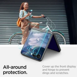 SZKŁO HARTOWANE SPIGEN SAMSUNG GALAXY Z FLIP 7 GLAS.TR ”EZ FIT” HD 2-PACK CLEAR