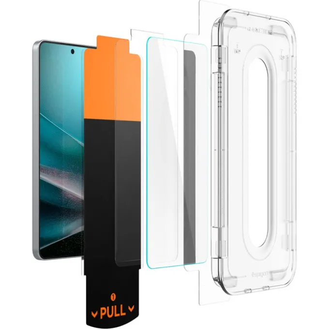 SZKŁO HARTOWANE SPIGEN SAMSUNG GALAXY S25 EDGE GLAS.TR ”EZ FIT PRO” CLEAR