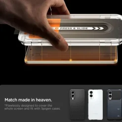 SZKŁO HARTOWANE SPIGEN SAMSUNG GALAXY S25 EDGE GLAS.TR ”EZ FIT PRO” CLEAR